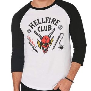 Stranger Things Hellfire Club Baseball Tee